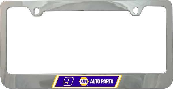 Chase Elliott NAPA # & Sponsor Chrome License Plate Frame