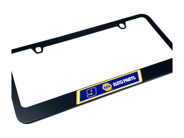 Chase Elliott NAPA # & Sponsor Black License Plate Frame