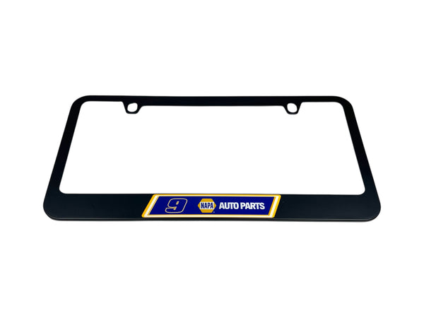 Chase Elliott NAPA # & Sponsor Black License Plate Frame