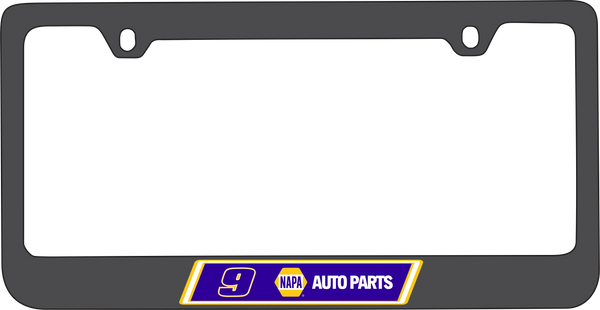 Chase Elliott NAPA # & Sponsor Black License Plate Frame