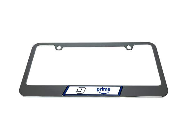 Chase Elliott Amazon Prime # & Sponsor Chrome License Plate Frame