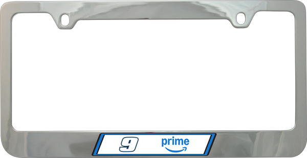 Chase Elliott Amazon Prime # & Sponsor Chrome License Plate Frame