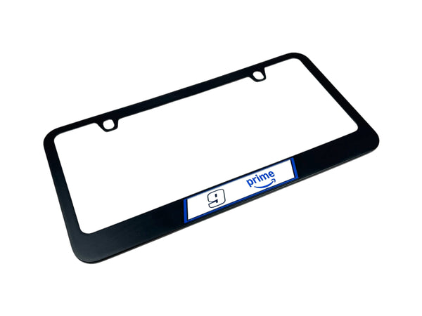 Chase Elliott Amazon Prime # & Sponsor Black License Plate Frame