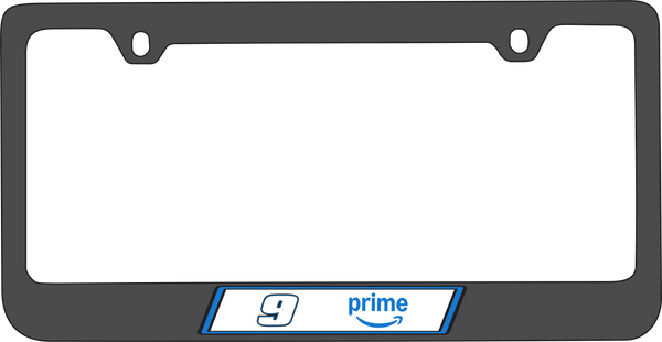 Chase Elliott Amazon Prime # & Sponsor Black License Plate Frame