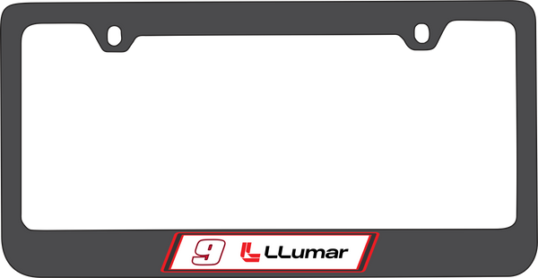 Chase Elliott LLumar # & Sponsor Black License Plate Frame