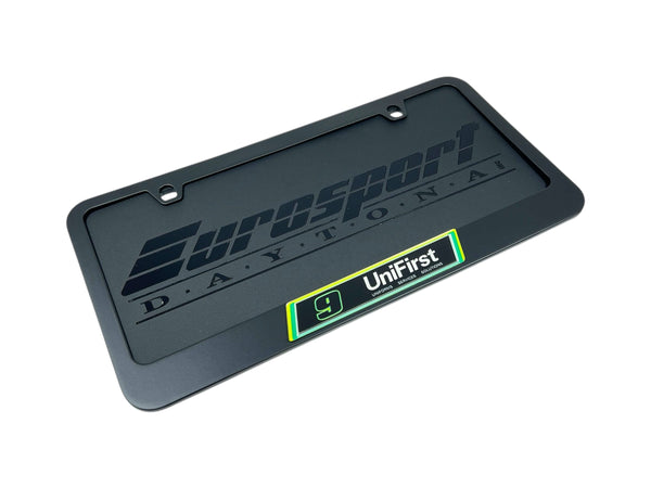 Chase Elliott UniFirst # & Sponsor Black License Plate Frame