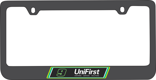 Chase Elliott UniFirst # & Sponsor Black License Plate Frame