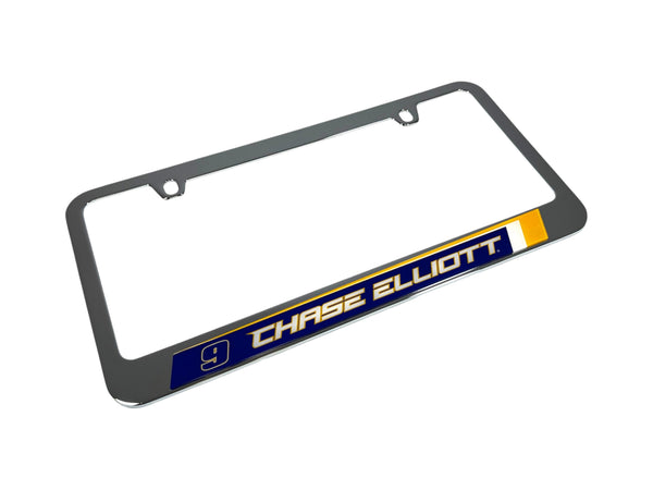 Chase Elliott NAPA # & Name Rail Chrome License Plate Frame