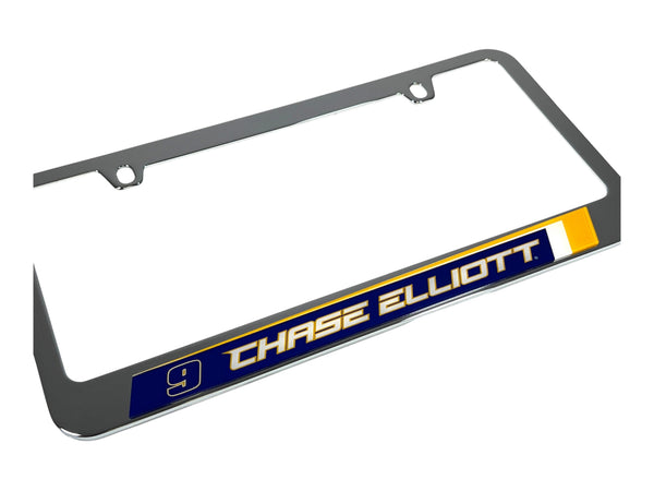 Chase Elliott NAPA # & Name Rail Chrome License Plate Frame