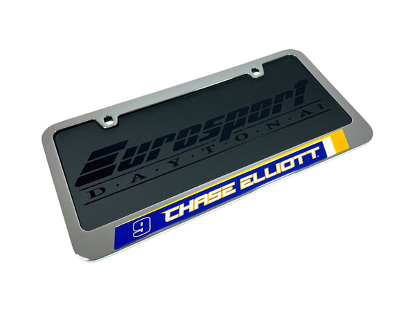 Chase Elliott NAPA # & Name Rail Chrome License Plate Frame