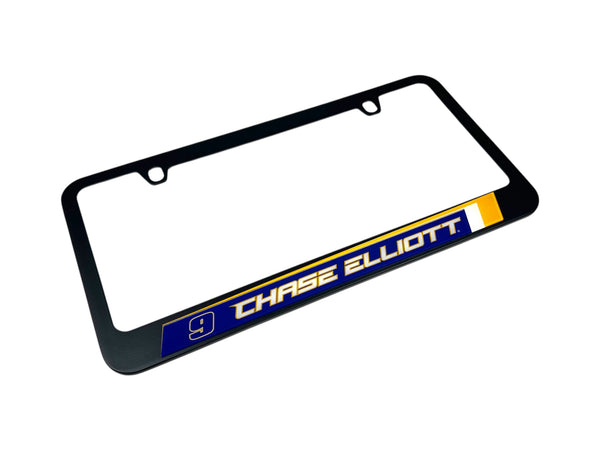 Chase Elliott NAPA # & Name Rail Black License Plate Frame