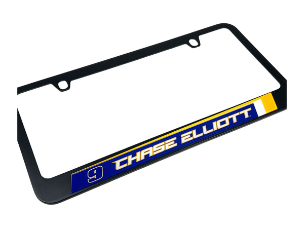 Chase Elliott NAPA # & Name Rail Black License Plate Frame