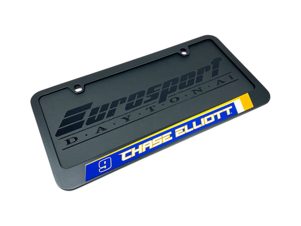 Chase Elliott NAPA # & Name Rail Black License Plate Frame