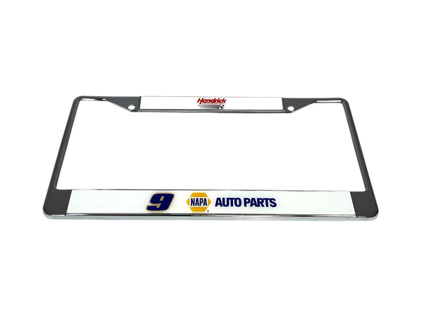 Chase Elliott NAPA # & Sponsor Chrome License Plate Frame