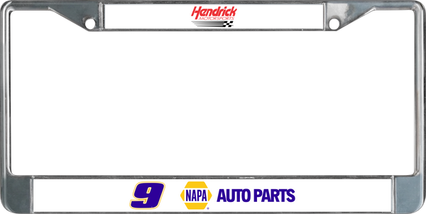 Chase Elliott NAPA # & Sponsor Chrome License Plate Frame