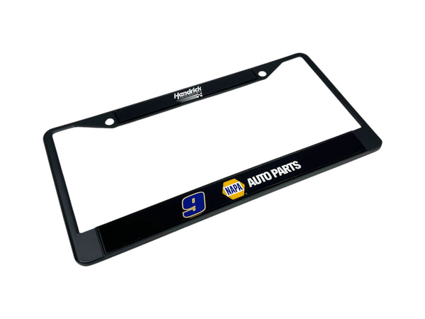 Chase Elliott NAPA # & Sponsor Black License Plate Frame
