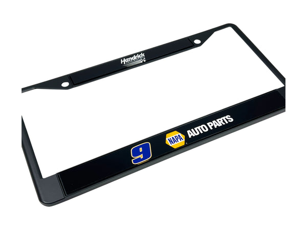 Chase Elliott NAPA # & Sponsor Black License Plate Frame