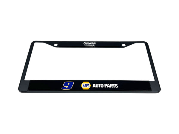 Chase Elliott NAPA # & Sponsor Black License Plate Frame