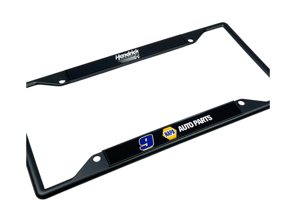 Chase Elliott NAPA # & Sponsor Black License Plate Frame