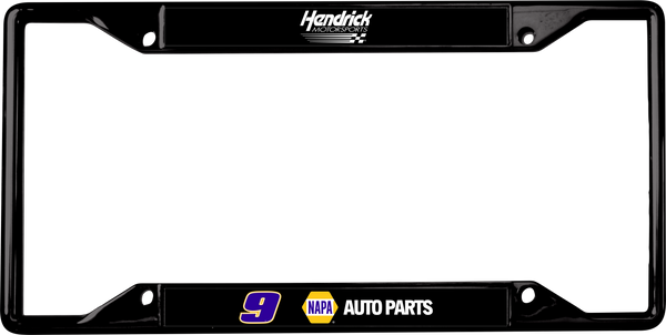 Chase Elliott NAPA # & Sponsor Black License Plate Frame