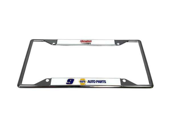 Chase Elliott NAPA # & Sponsor Chrome License Plate Frame
