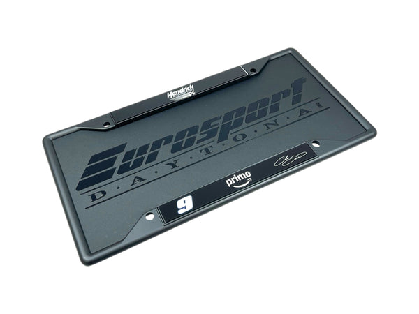 Chase Elliott Amazon Prime # & Sponsor Black License Plate Frame