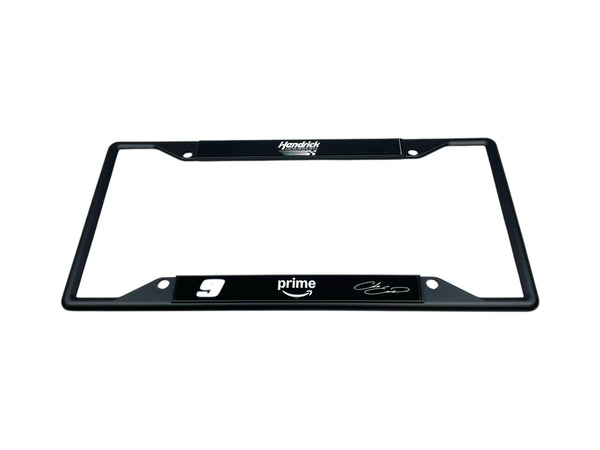 Chase Elliott Amazon Prime # & Sponsor Black License Plate Frame