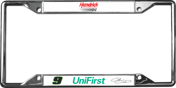 Chase Elliott UniFirst # & Sponsor Chrome License Plate Frame