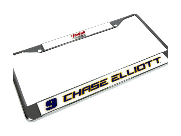Chase Elliott NAPA # & Name Rail Chrome License Plate Frame