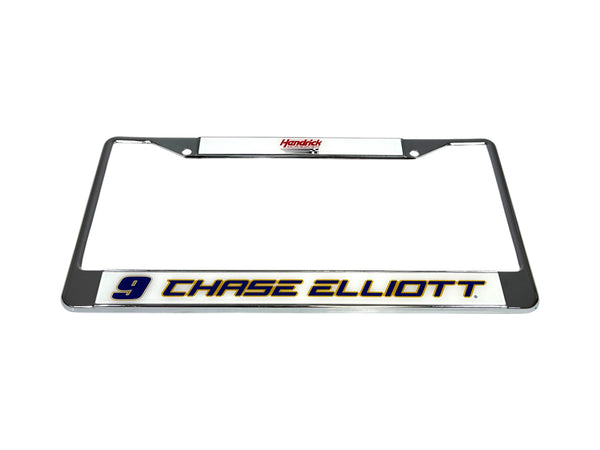 Chase Elliott NAPA # & Name Rail Chrome License Plate Frame