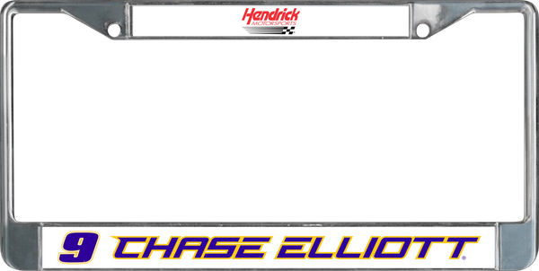 Chase Elliott NAPA # & Name Rail Chrome License Plate Frame