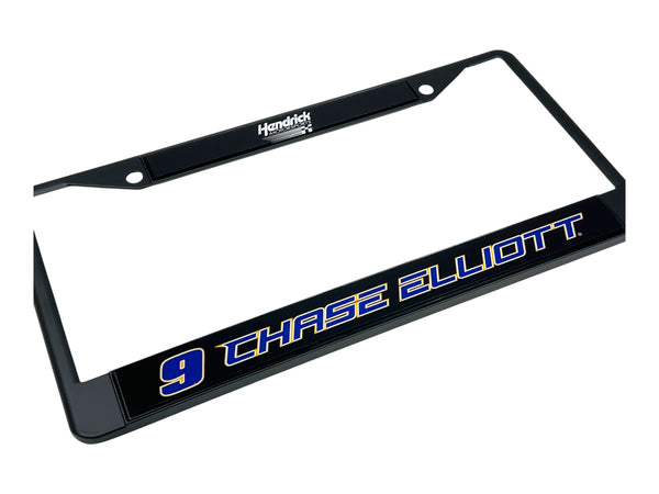 Chase Elliott NAPA # & Name Rail Black License Plate Frame