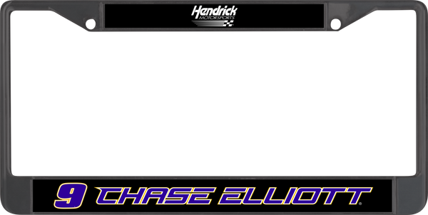 Chase Elliott NAPA # & Name Rail Black License Plate Frame