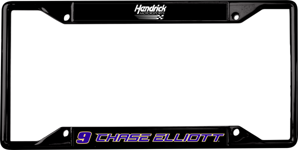 Chase Elliott NAPA # & Name Rail Black License Plate Frame