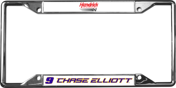 Chase Elliott NAPA # & Name Rail Chrome License Plate Frame