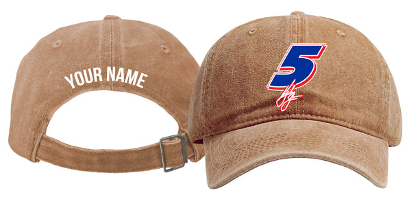 Kyle Larson - Hendricks Cars.com #5 Nascar Officially Licensed Customized Dad Hat - Unisex Baseball Cap Colorful Design