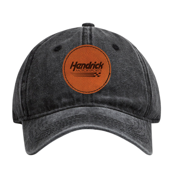 Hendrick Motorsports # Nascar Baseball Cap - Engraved Leather Patch
