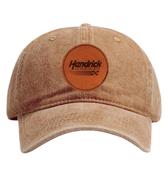Hendrick Motorsports # Nascar Baseball Cap - Engraved Leather Patch