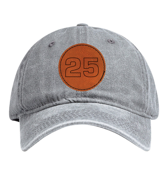 Tim Richmond #25 Nascar Baseball Cap - Engraved Leather Patch