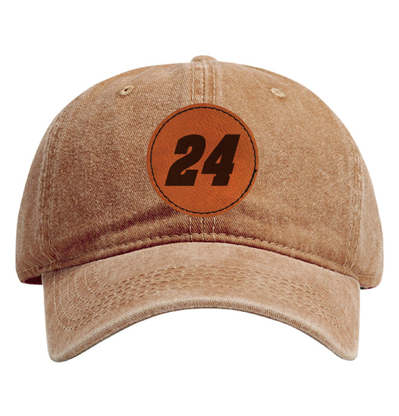 William Byron - Raptor #24 Nascar Baseball Cap - Engraved Leather Patch