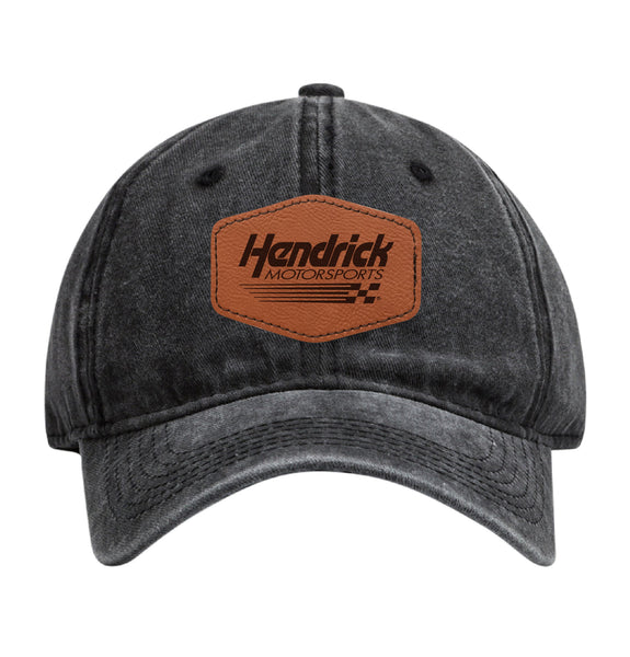 Hendrick Motorsports # Nascar Baseball Cap - Engraved Leather Patch