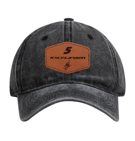 Kyle Larson - Hendricks Cars.com #5 Nascar Baseball Cap - Engraved Leather Patch