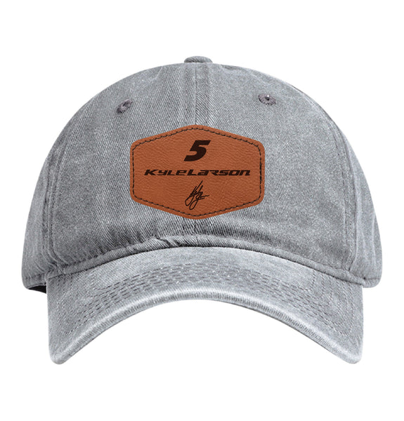 Kyle Larson - Hendricks Cars.com #5 Nascar Baseball Cap - Engraved Leather Patch