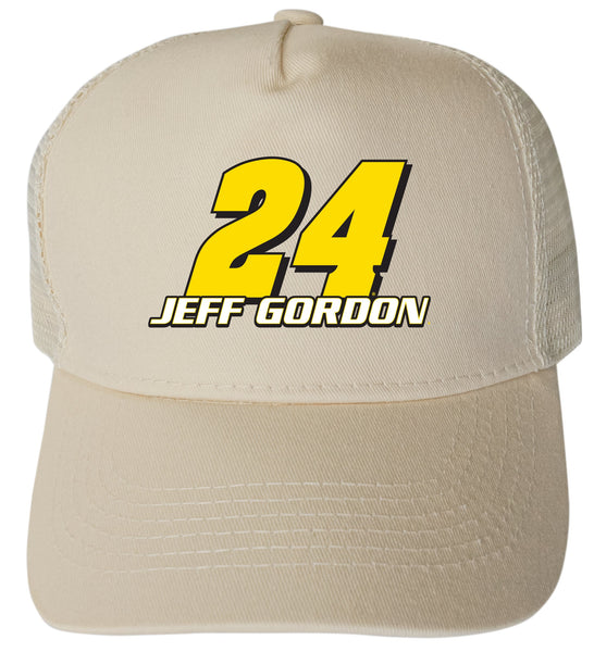 Jeff Gordon #24 Nascar Trucker Hat - Full Color Design