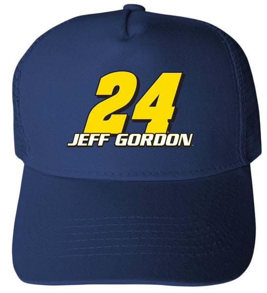 Jeff Gordon #24 Nascar Trucker Hat - Full Color Design
