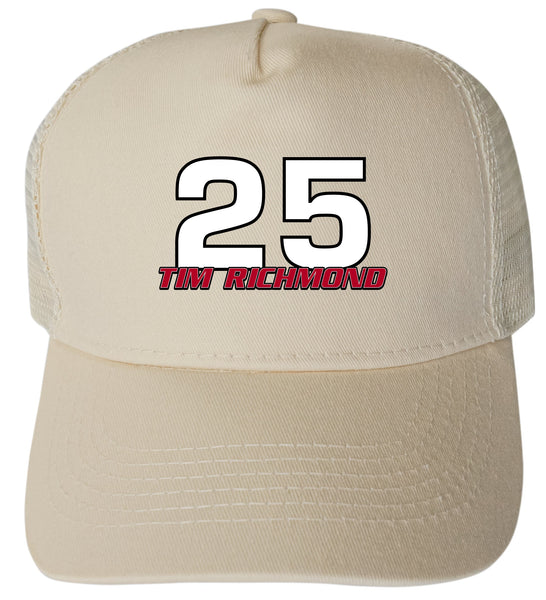 Tim Richmond #25 Nascar Trucker Hat - Full Color Design