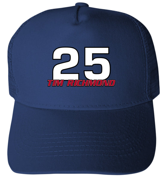 Tim Richmond #25 Nascar Trucker Hat - Full Color Design