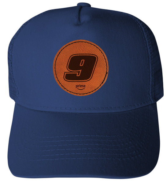 Chase Elliott #9 Nascar Trucker Hat - Engraved Leather Patch