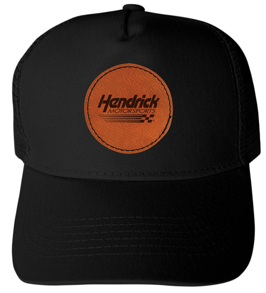 Hendrick Motorsports Nascar Trucker Hat - Engraved Leather Patch