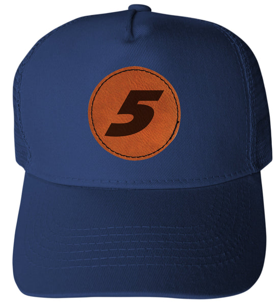 Kyle Larson Hendricks Cars.com #5 Nascar Trucker Hat - Engraved Leather Patch